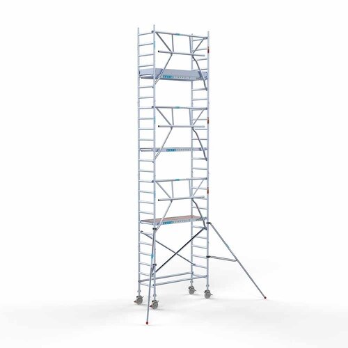 Euroscaffold Rolsteiger Professional 75 x 190 x 8,2m werkhoogte + enkele voorloopleuning