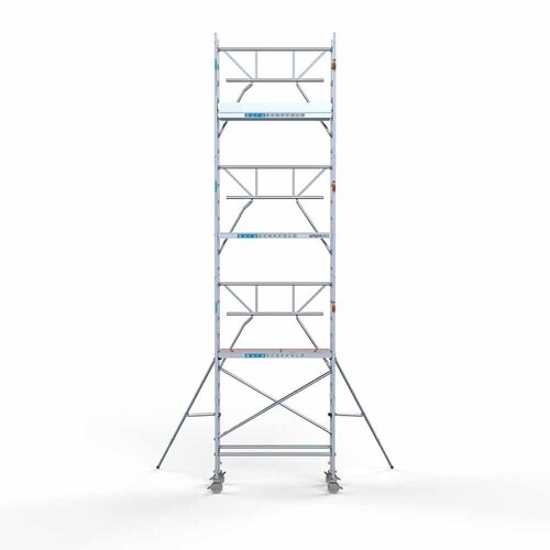 Euroscaffold Rolsteiger Professional 75 x 190 x 8,2m werkhoogte + enkele voorloopleuning