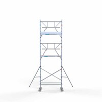 Euroscaffold Rolsteiger Professional 75 x 190 x 7,2m werkhoogte + enkele voorloopleuning