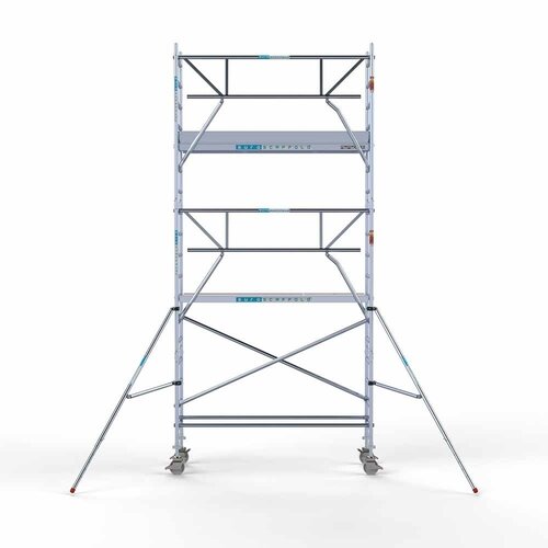 Euroscaffold Rolsteiger Professional 75 x 250 x 6,2m werkhoogte + enkele voorloopleuning