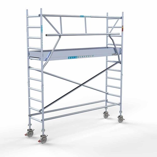 Euroscaffold Rolsteiger Professional 75 x 305 x 4,2m werkhoogte + enkele voorloopleuning