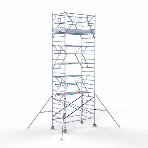 Euroscaffold Rolsteiger Professional 135 x 250 x 8,2m werkhoogte incl. dubbele voorloopleuning