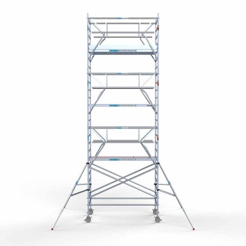 Euroscaffold Rolsteiger Professional 135 x 250 x 8,2m werkhoogte incl. dubbele voorloopleuning