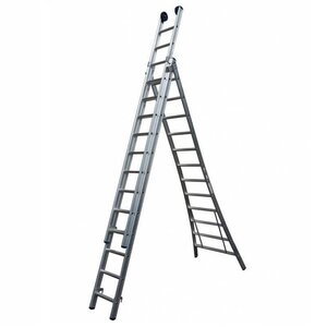 MAXALL® Driedelige Reformladder 3x8 (max. werkhoogte 5,75 meter)