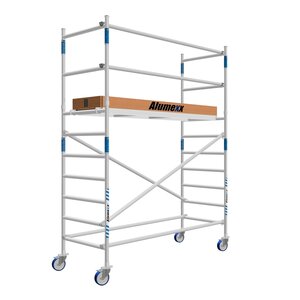 Alumexx Rolsteiger Alumexx Basic 90 x 250 x 4.20m werkhoogte met carbon platformen Alumexx Rolsteiger Alumexx Basic 90 x 250 x 4.20m werkhoogte met carbon platformen