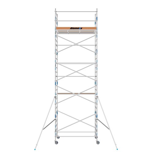 Alumexx Rolsteiger Alumexx Basic 135 x 250 x 9.20m werkhoogte met carbon platformen