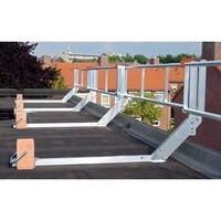 RSS Dakrandbeveiliging RSS dakrandbeveiliging plat dak complete set 8 meter RSS Dakrandbeveiliging RSS dakrandbeveiliging plat dak complete set 8 meter
