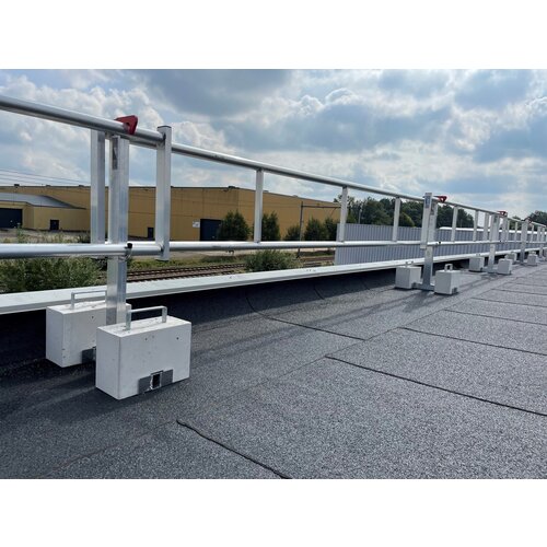 RSS Dakrandbeveiliging RSS Dakrandbeveiliging Plat dak Compact (60 cm) set 8 meter