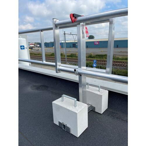 RSS Dakrandbeveiliging RSS Dakrandbeveiliging Plat dak Compact (60 cm) set 8 meter