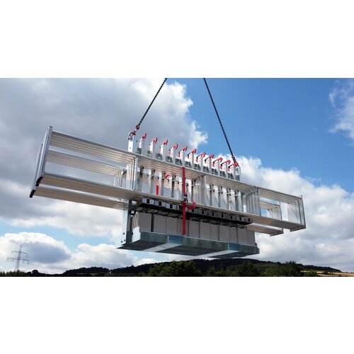 RSS Dakrandbeveiliging RSS Dakrandbeveiliging Plat dak Compact (60 cm) set 8 meter