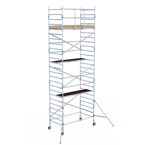 Alumexx Steigeraanhanger afsluitbaar 250 + Alumexx rolsteiger 135x250x8,2m werkhoogte