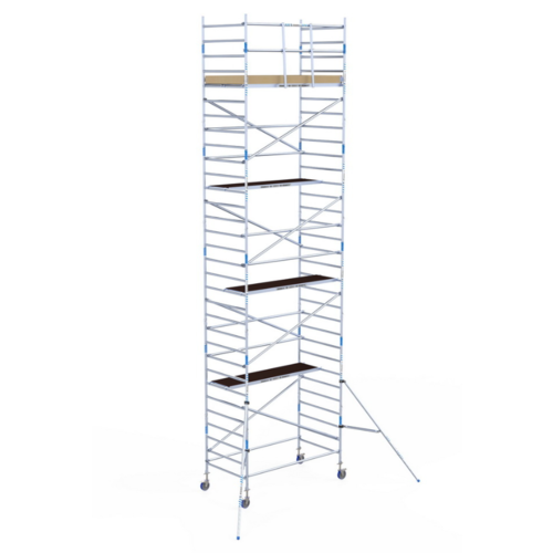 Alumexx Steigeraanhanger afsluitbaar 250 + Alumexx rolsteiger 135x250x10,2m werkhoogte