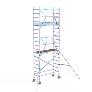 Euroscaffold Euroscaffold Euro 75x190x6,2m werkhoogte enkele voorloopleuning Euroscaffold Euroscaffold Euro 75x190x6,2m werkhoogte enkele voorloopleuning