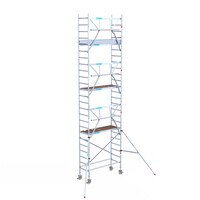 Euroscaffold Euroscaffold Euro 75x190x8,2m werkhoogte enkele voorloopleuning Euroscaffold Euroscaffold Euro 75x190x8,2m werkhoogte enkele voorloopleuning