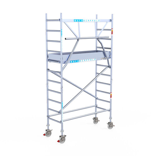 Euroscaffold Euroscaffold Euro 75x190x4,2m werkhoogte carbon vloer enkele voorloopleuning