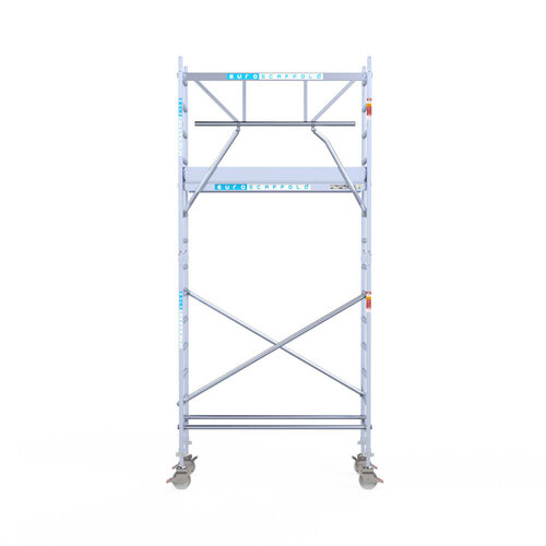 Euroscaffold Euroscaffold Euro 75x190x5,2m werkhoogte carbon vloer enkele voorloopleuning