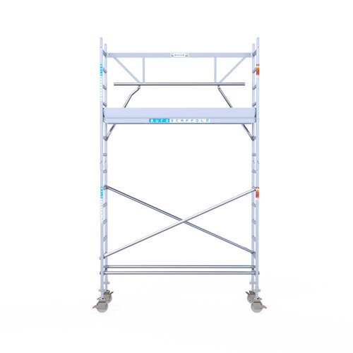 Euroscaffold Euroscaffold Euro 75x250x5,2m werkhoogte carbon vloer enkele voorloopleuning