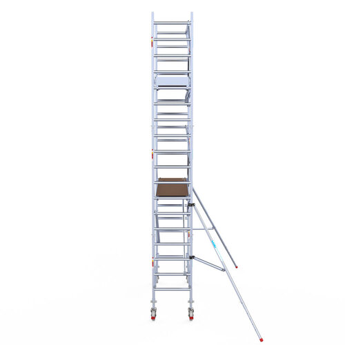 Euroscaffold Euroscaffold Euro 75x250x6,2m werkhoogte carbon vloer enkele voorloopleuning