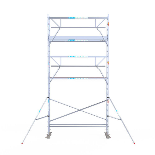 Euroscaffold Euroscaffold Euro 75x305x7,2m werkhoogte carbon vloer enkele voorloopleuning