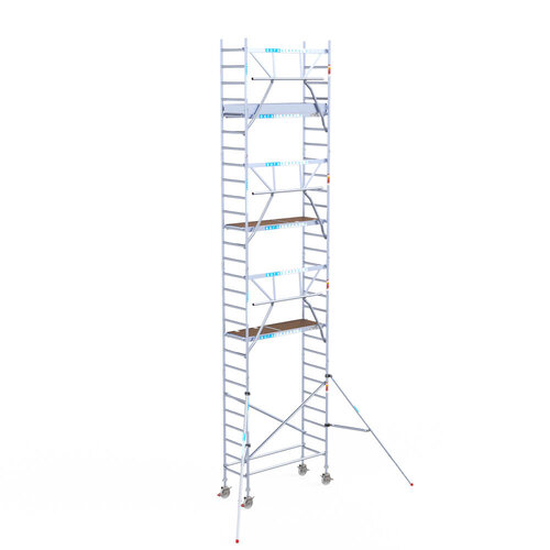 Euroscaffold Euroscaffold Euro 75x190x9,2m werkhoogte carbon vloer enkele voorloopleuning