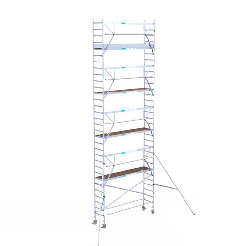 Euroscaffold Euroscaffold Euro 75x305x10,2m werkhoogte carbon vloer enkele voorloopleuning