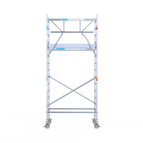 Euroscaffold Euroscaffold Euro 90x190x5,2m werkhoogte carbon vloer enkele voorloopleuning