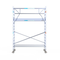 Euroscaffold Euroscaffold Euro 90x305x5,2m werkhoogte carbon vloer enkele voorloopleuning Euroscaffold Euroscaffold Euro 90x305x5,2m werkhoogte carbon vloer enkele voorloopleuning