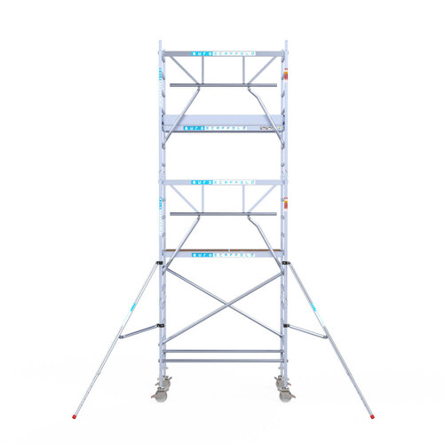 Euroscaffold Euroscaffold Euro 90x190x6,2m werkhoogte carbon vloer enkele voorloopleuning