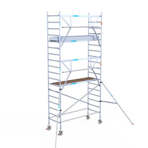 Euroscaffold Euroscaffold Euro 90x250x6,2m werkhoogte carbon vloer enkele voorloopleuning Euroscaffold Euroscaffold Euro 90x250x6,2m werkhoogte carbon vloer enkele voorloopleuning