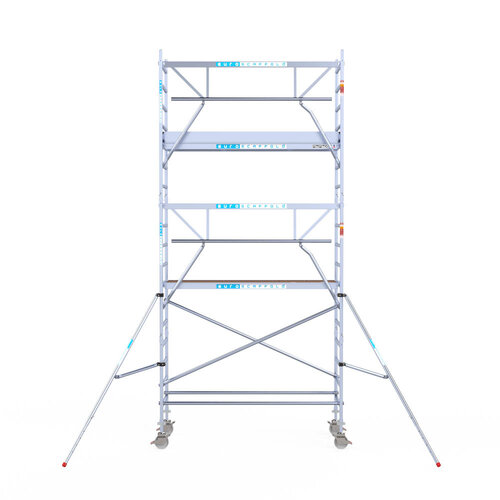 Euroscaffold Euroscaffold Euro 90x250x6,2m werkhoogte carbon vloer enkele voorloopleuning