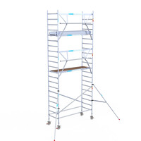 Euroscaffold Euroscaffold Euro 90x250x7,2m werkhoogte carbon vloer enkele voorloopleuning Euroscaffold Euroscaffold Euro 90x250x7,2m werkhoogte carbon vloer enkele voorloopleuning