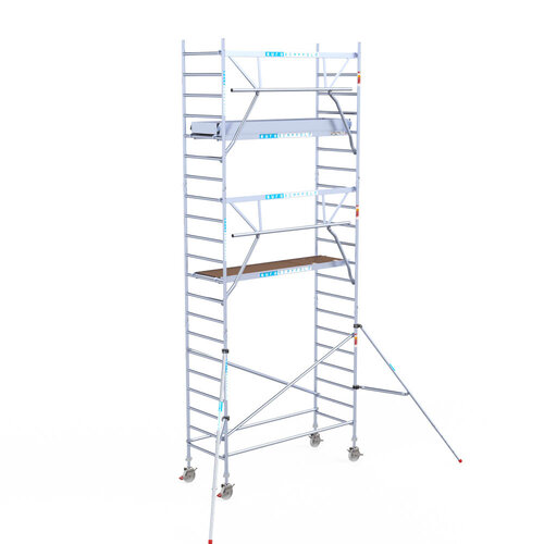 Euroscaffold Euroscaffold Euro 90x250x7,2m werkhoogte carbon vloer enkele voorloopleuning