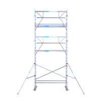 Euroscaffold Euroscaffold Euro 90x250x7,2m werkhoogte carbon vloer enkele voorloopleuning Euroscaffold Euroscaffold Euro 90x250x7,2m werkhoogte carbon vloer enkele voorloopleuning