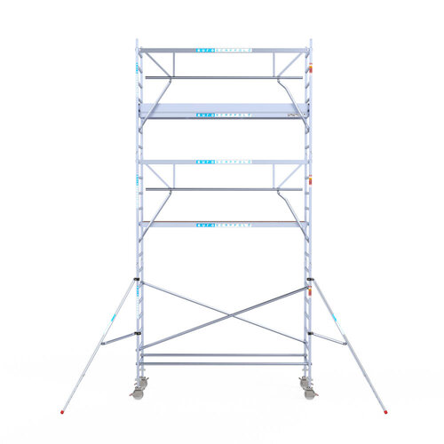 Euroscaffold Euroscaffold Euro 90x305x7,2m werkhoogte carbon vloer enkele voorloopleuning