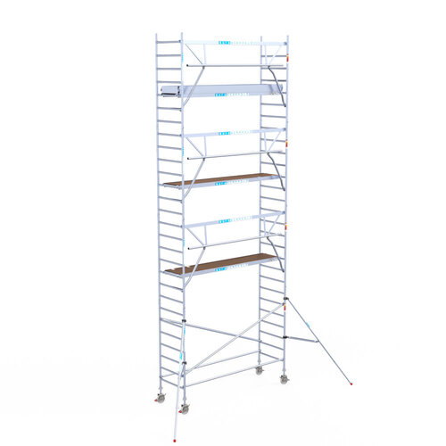 Euroscaffold Euroscaffold Euro 90x305x9,2m werkhoogte carbon vloer enkele voorloopleuning