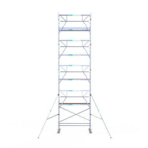 Euroscaffold Euroscaffold Euro 90x250x10,2m werkhoogte carbon vloer enkele voorloopleuning