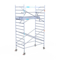 Euroscaffold Euroscaffold Euro 135x250x5,2m werkhoogte enkele voorloopleuning Euroscaffold Euroscaffold Euro 135x250x5,2m werkhoogte enkele voorloopleuning