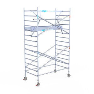 Euroscaffold Euroscaffold Euro 135x250x5,2m werkhoogte enkele voorloopleuning Euroscaffold Euroscaffold Euro 135x250x5,2m werkhoogte enkele voorloopleuning