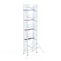 Euroscaffold Euroscaffold Euro 135x250x11,2m werkhoogte enkele voorloopleuning Euroscaffold Euroscaffold Euro 135x250x11,2m werkhoogte enkele voorloopleuning