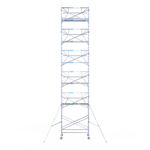 Euroscaffold Euroscaffold Euro 135x250x13,2m werkhoogte enkele voorloopleuning