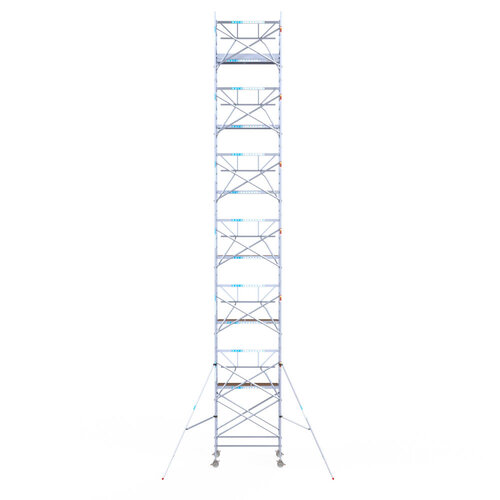 Euroscaffold Euroscaffold Euro 135x190x14,2m werkhoogte enkele voorloopleuning