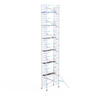 Euroscaffold Euroscaffold Euro 135x250x14,2m werkhoogte enkele voorloopleuning Euroscaffold Euroscaffold Euro 135x250x14,2m werkhoogte enkele voorloopleuning