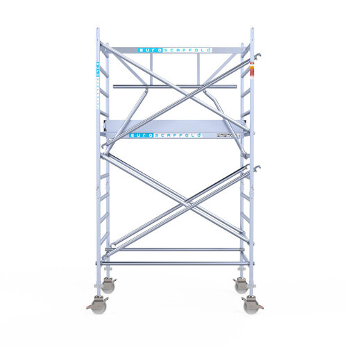 Euroscaffold Euroscaffold Euro 135x190x4,2m werkhoogte carbon vloer enkele voorloopleuning