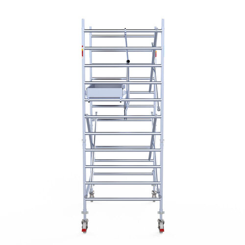 Euroscaffold Euroscaffold Euro 135x190x4,2m werkhoogte carbon vloer enkele voorloopleuning