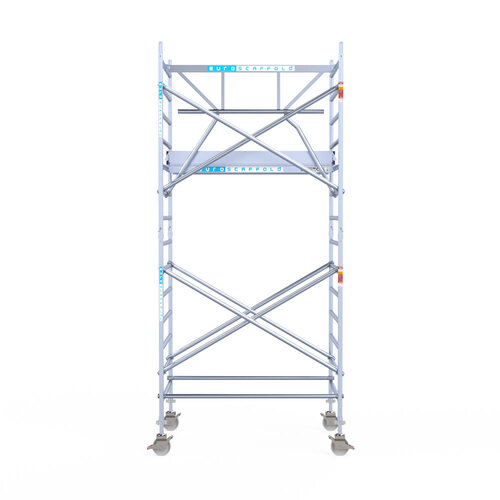 Euroscaffold Euroscaffold Euro 135x190x5,2m werkhoogte carbon vloer enkele voorloopleuning