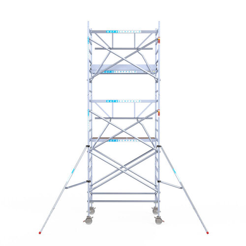 Euroscaffold Euroscaffold Euro 135x190x6,2m werkhoogte carbon vloer enkele voorloopleuning
