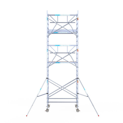 Euroscaffold Euroscaffold Euro 135x190x7,2m werkhoogte carbon vloer enkele voorloopleuning