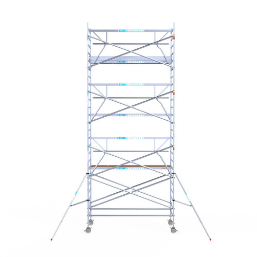 Euroscaffold Euroscaffold Euro 135x305x8,2m werkhoogte carbon vloer enkele voorloopleuning