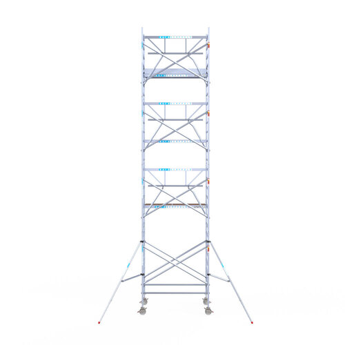 Euroscaffold Euroscaffold Euro 135x190x9,2m werkhoogte carbon vloer enkele voorloopleuning