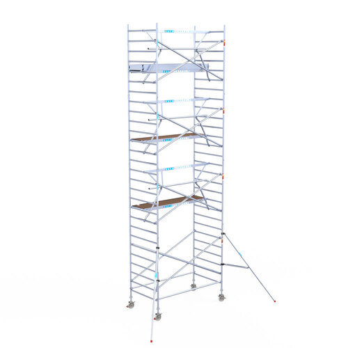 Euroscaffold Euroscaffold Euro 135x250x9,2m werkhoogte carbon vloer enkele voorloopleuning